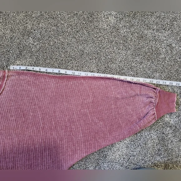 American Rag Pink Stretch Distressed Raw Edge Seams Size Small - Picture 13 of 15